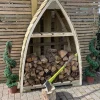 New!!! Gothic Arched/Boat - Shaped Log Store. - Image 3